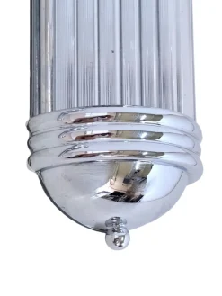 New Pamono Art Deco Scones with Half Shells and Glass Rods, 1990s, Set of 2