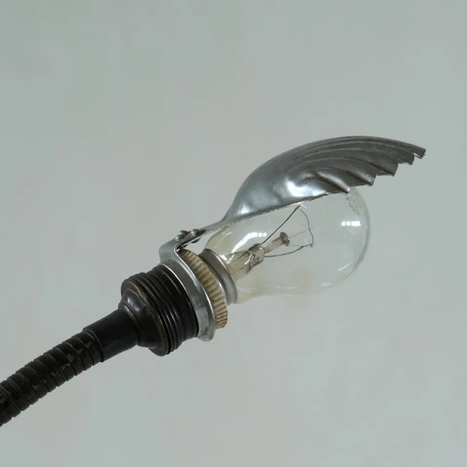 Discount Pamono Art Deco Shell Shade Table Lamp, 1950s