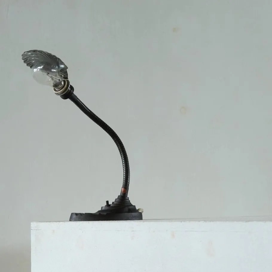 Discount Pamono Art Deco Shell Shade Table Lamp, 1950s