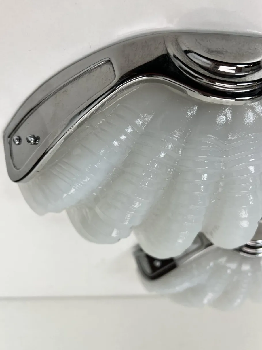 Online Pamono Art Deco Shell Wall Lights, 1920s, Set of 2