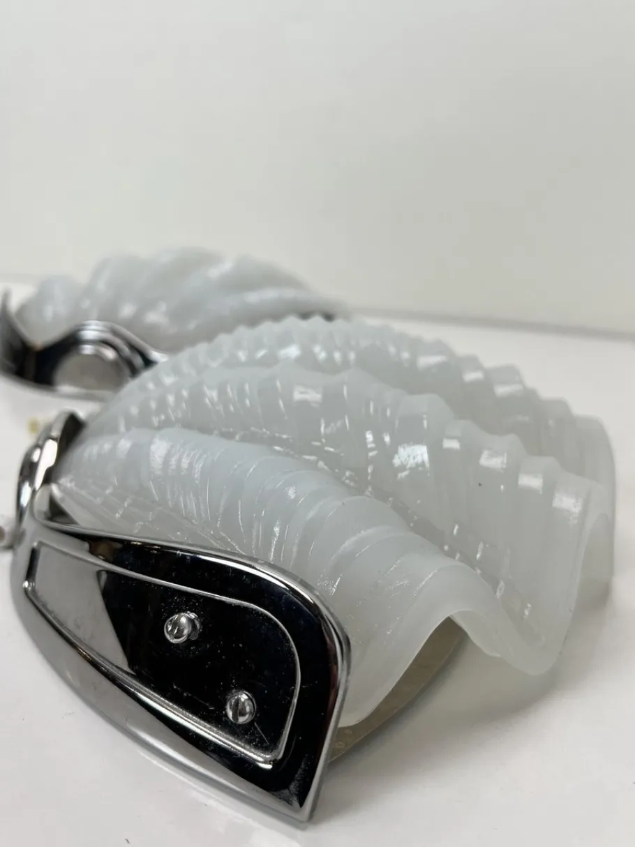 Online Pamono Art Deco Shell Wall Lights, 1920s, Set of 2