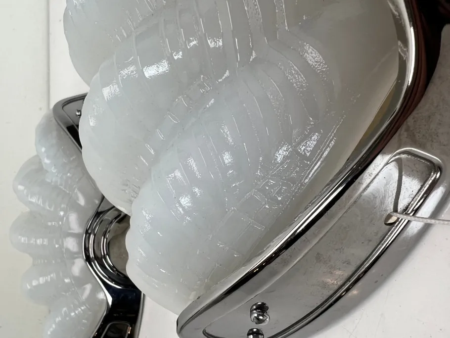 Online Pamono Art Deco Shell Wall Lights, 1920s, Set of 2