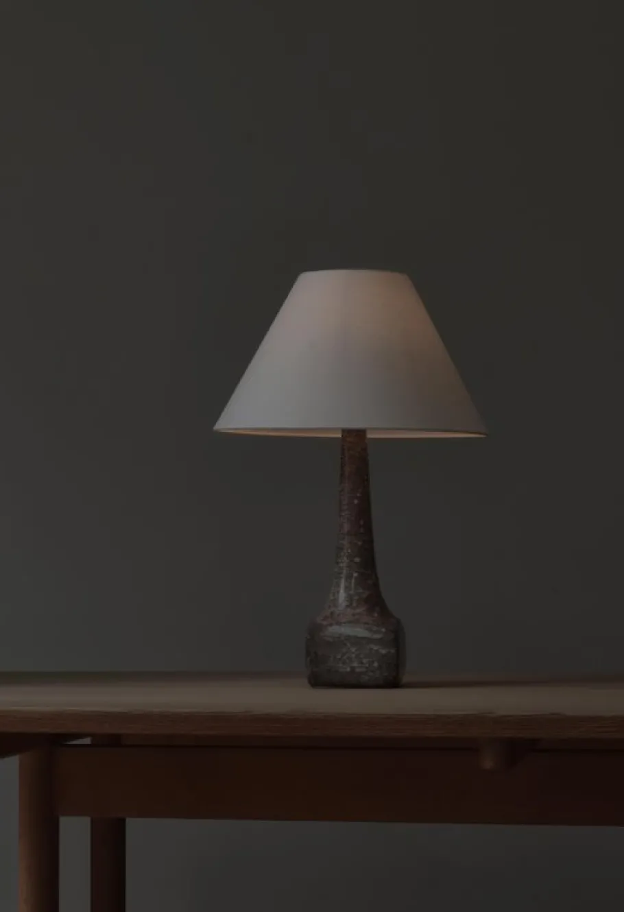 Clearance Pamono Art Deco Stoneware Table Lamps attributed to Michael Andersen & Sons, Denmark, 1940s, Set of 2