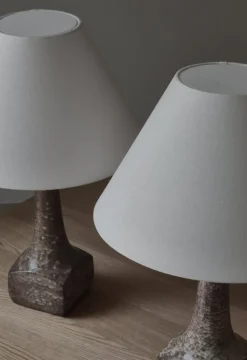 Clearance Pamono Art Deco Stoneware Table Lamps attributed to Michael Andersen & Sons, Denmark, 1940s, Set of 2