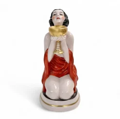 Best Pamono Art Deco Style Ceramic Table Lamp, 1940s