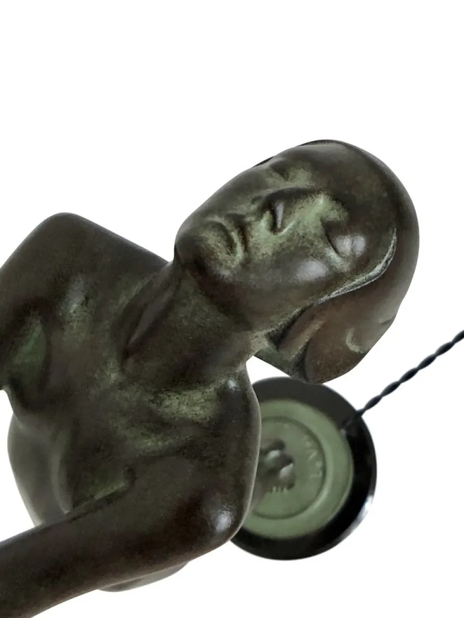 New Pamono Art Deco Style Clarity Sculpture Table Lamp from Max Le Verrier, 2024