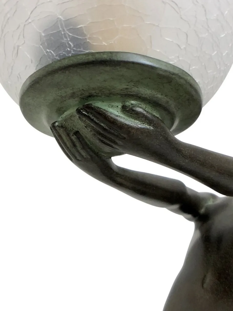 New Pamono Art Deco Style Clarity Sculpture Table Lamp from Max Le Verrier, 2024