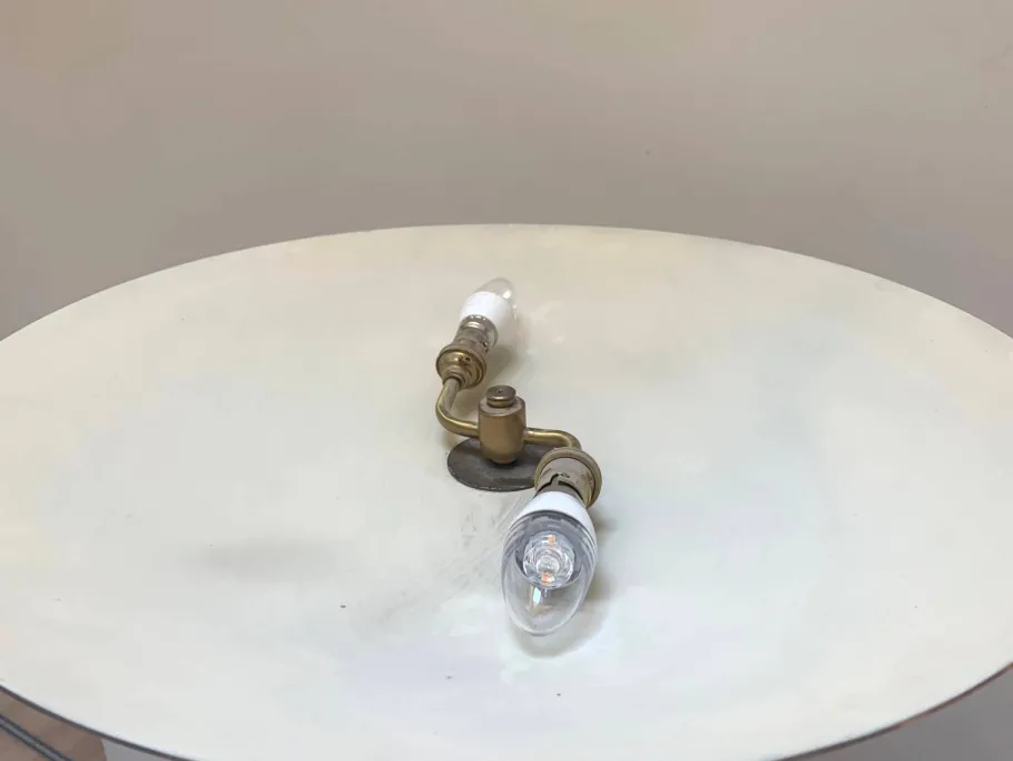 Online Pamono Art Deco Style Floor Lamp in Black Lacquer and Nickel