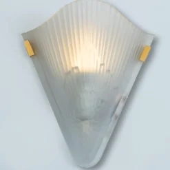 Hot Pamono Art Deco Style Frosted Glass Wall Light, 1960s