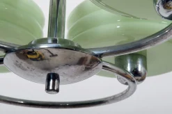 Discount Pamono Art Deco Style Green Ceiling Light