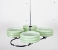 Discount Pamono Art Deco Style Green Ceiling Light