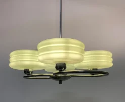 Discount Pamono Art Deco Style Green Ceiling Light