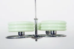 Discount Pamono Art Deco Style Green Ceiling Light