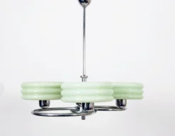 Discount Pamono Art Deco Style Green Ceiling Light