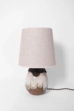 Sale Pamono Art Deco Style Lamp in Enamelled Sandstone