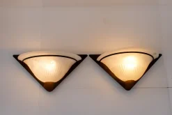 Discount Pamono Art Deco Style Murano Glass Sconces, 1980s, Set of 2