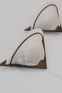 Discount Pamono Art Deco Style Murano Glass Sconces, 1980s, Set of 2