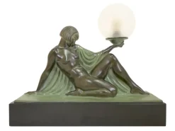 Clearance Pamono Art Deco Style Reverie Sculpture Lamp by Raymonde Guerbe for Max Le Verrier, 2022