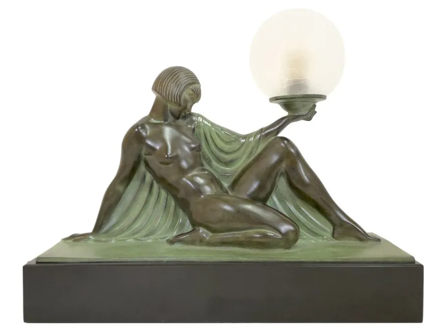 Clearance Pamono Art Deco Style Reverie Sculpture Lamp by Raymonde Guerbe for Max Le Verrier, 2022