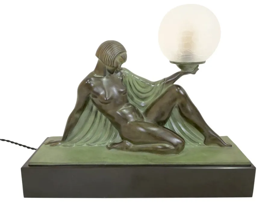 Clearance Pamono Art Deco Style Reverie Sculpture Lamp by Raymonde Guerbe for Max Le Verrier, 2022
