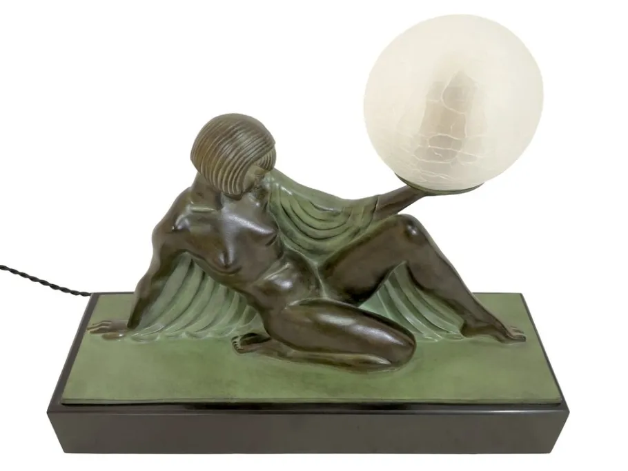 Clearance Pamono Art Deco Style Reverie Sculpture Lamp by Raymonde Guerbe for Max Le Verrier, 2022