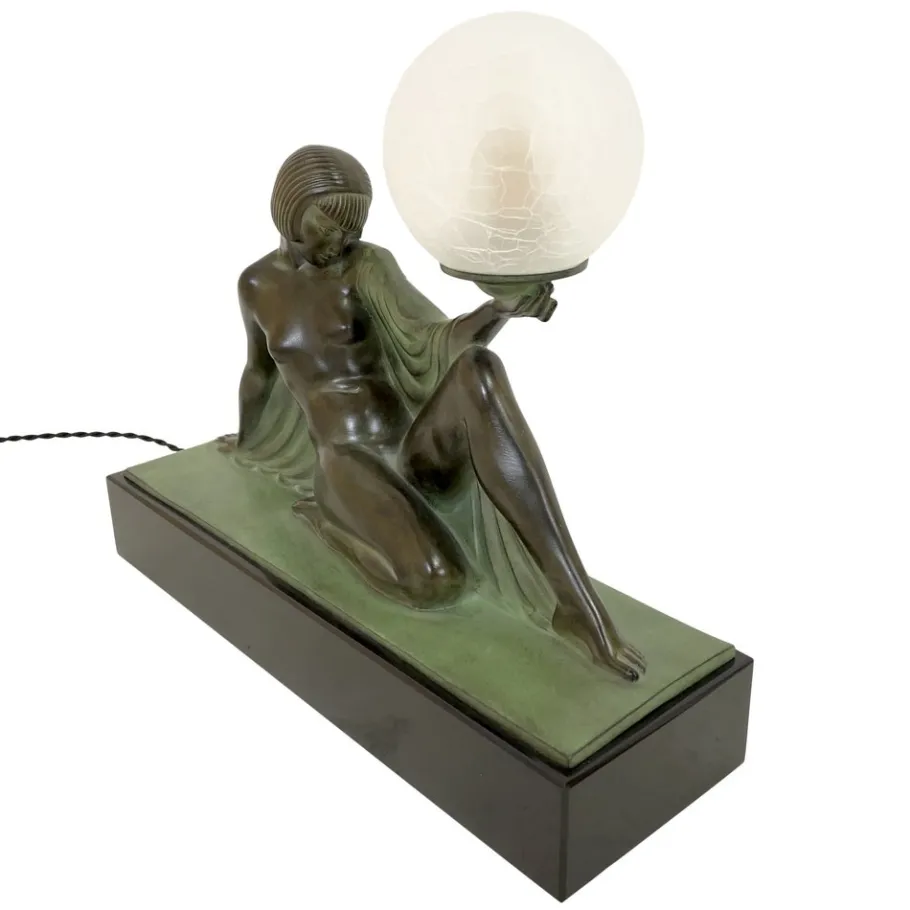 Clearance Pamono Art Deco Style Reverie Sculpture Lamp by Raymonde Guerbe for Max Le Verrier, 2022