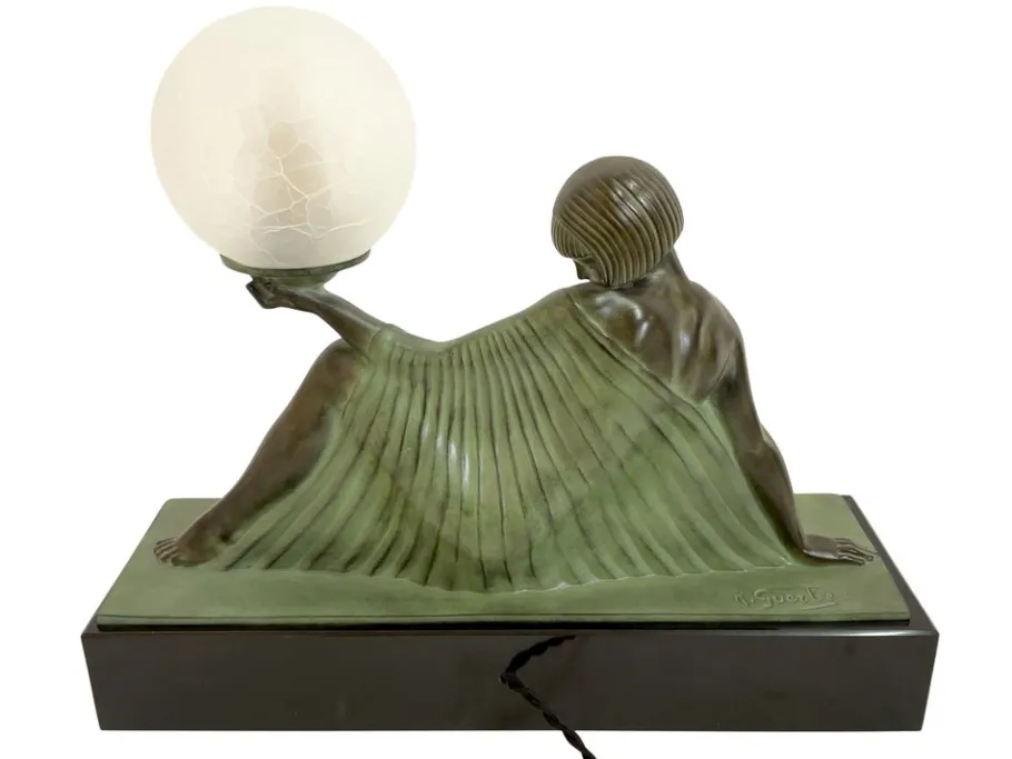 Clearance Pamono Art Deco Style Reverie Sculpture Lamp by Raymonde Guerbe for Max Le Verrier, 2022