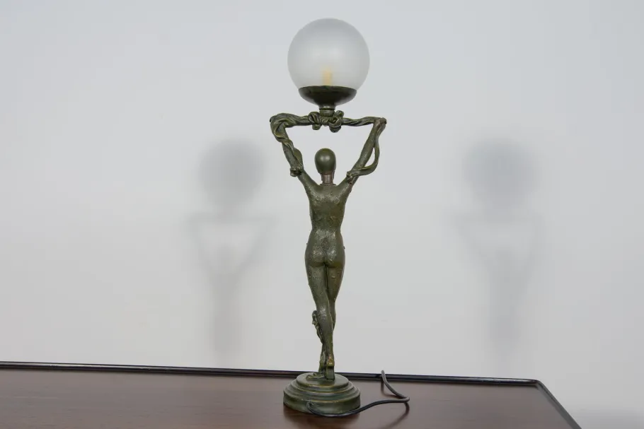 Discount Pamono Art Deco Table Lamp from Widdop and Bingham, Uk, 1990s