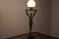 Discount Pamono Art Deco Table Lamp from Widdop and Bingham, Uk, 1990s