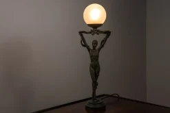 Discount Pamono Art Deco Table Lamp from Widdop and Bingham, Uk, 1990s