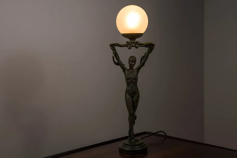 Discount Pamono Art Deco Table Lamp from Widdop and Bingham, Uk, 1990s