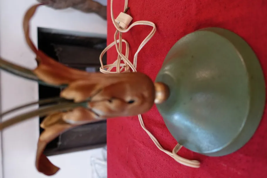 Online Pamono Art Deco Table Lamp in the style of Genet Michon, 1940s