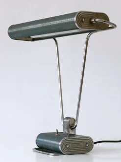 New Pamono Art Deco Table Lamp or Desk Light No 71 by André Mounique for Jumo, 1930s