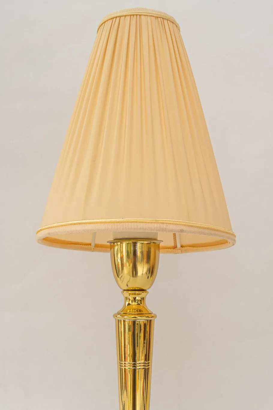 New Pamono Art Deco Table Lamp with Fabric Shade, Vienna, 1920s