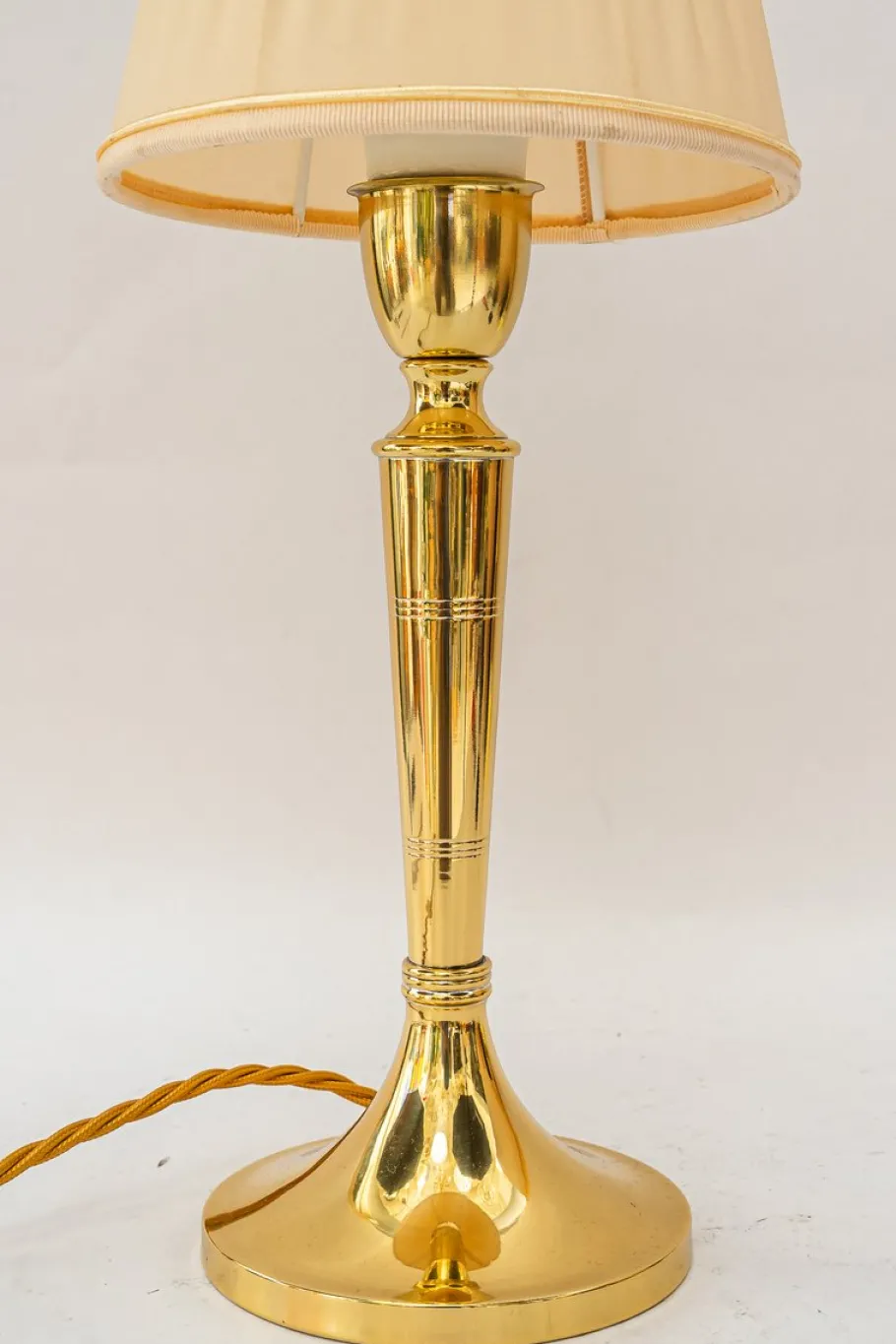 New Pamono Art Deco Table Lamp with Fabric Shade, Vienna, 1920s