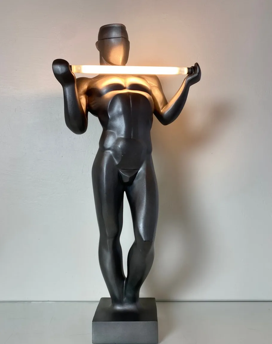 New Pamono Art Deco Taus Table Lamp by Eric Bug for Febrer, 1985