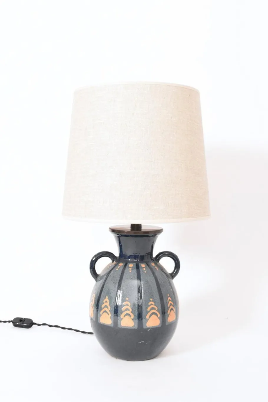 Online Pamono Art Deco Terracotta Lamp by Paul Jacquet, 1940s