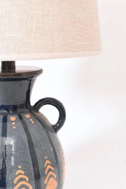 Online Pamono Art Deco Terracotta Lamp by Paul Jacquet, 1940s