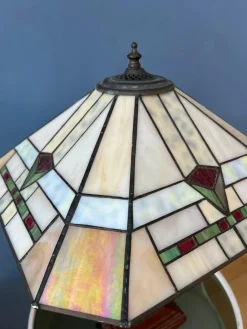 Online Pamono Art Deco Tiffany Style Table Lamp with Stained Glass Shade