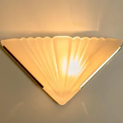 Clearance Pamono Art Deco Triangle-Shaped Wall Sconce