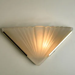 Clearance Pamono Art Deco Triangle-Shaped Wall Sconce