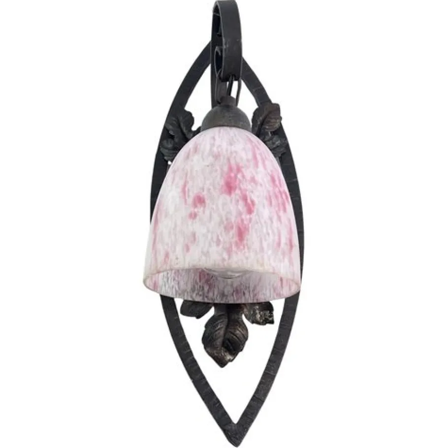 Clearance Pamono Art Deco Wall Light Pate De Verre Glass attributed to Schneider France, 1920s