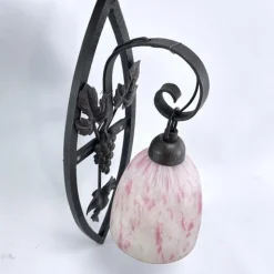 Clearance Pamono Art Deco Wall Light Pate De Verre Glass attributed to Schneider France, 1920s