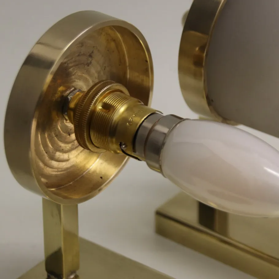 Best Pamono Art Deco Wall Lights by Henri Petitot for Atelier Henri Petitot, 1930s, Set of 2
