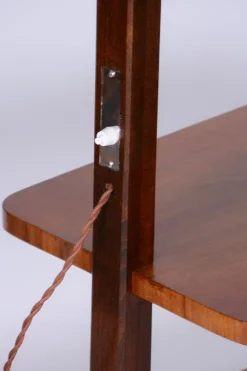 Best Pamono Art Deco Walnut Floor Lamp attributed to J. Halabala for Up Závody, Czech, 1930s