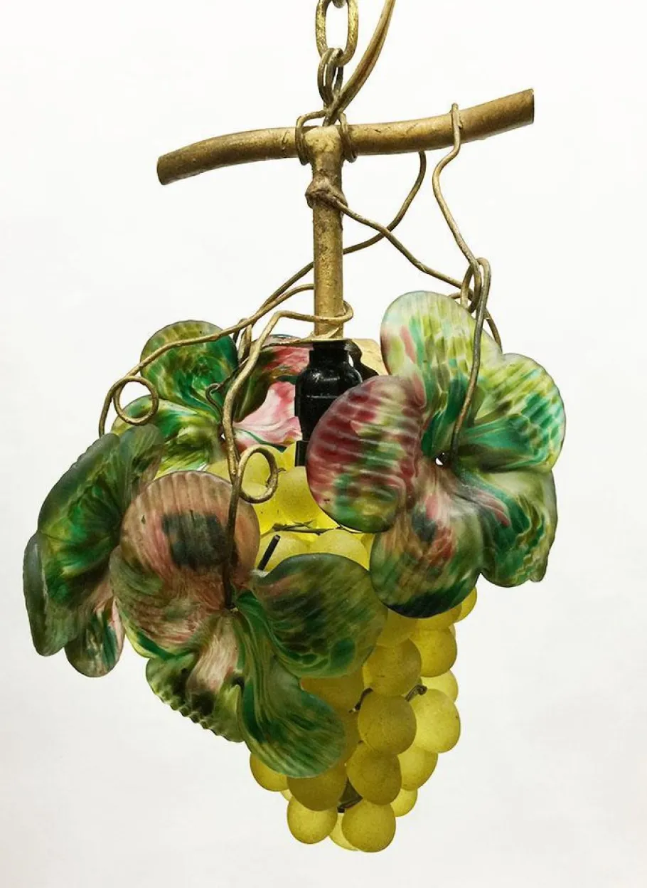 Online Pamono Art Glass Grape Pendant Lamp, 20th Century