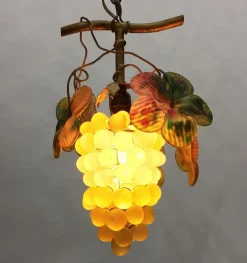 Online Pamono Art Glass Grape Pendant Lamp, 20th Century