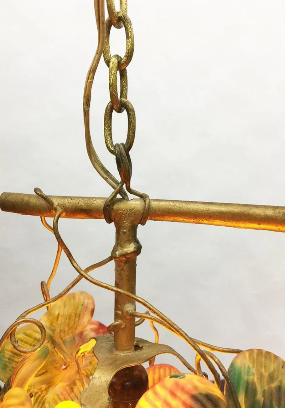 Online Pamono Art Glass Grape Pendant Lamp, 20th Century