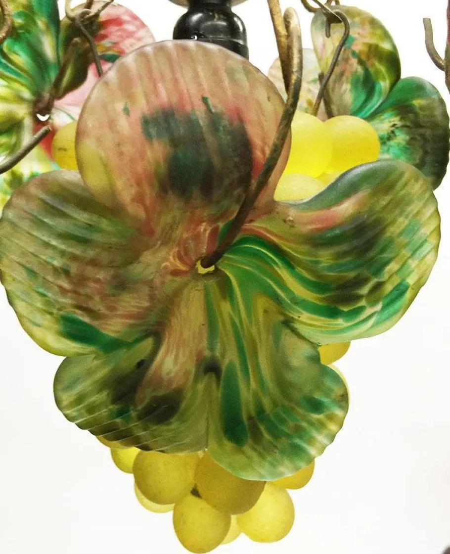 Online Pamono Art Glass Grape Pendant Lamp, 20th Century