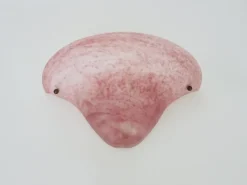 Hot Pamono Art Glass Half-Moon Wall Light in Pink Glass Paste, 1980s